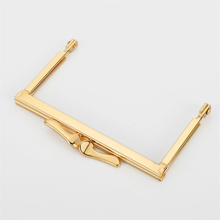 Portefeuille en cuir Cadre Pochette Sac à main Cadre Fermoir en métal Cadre